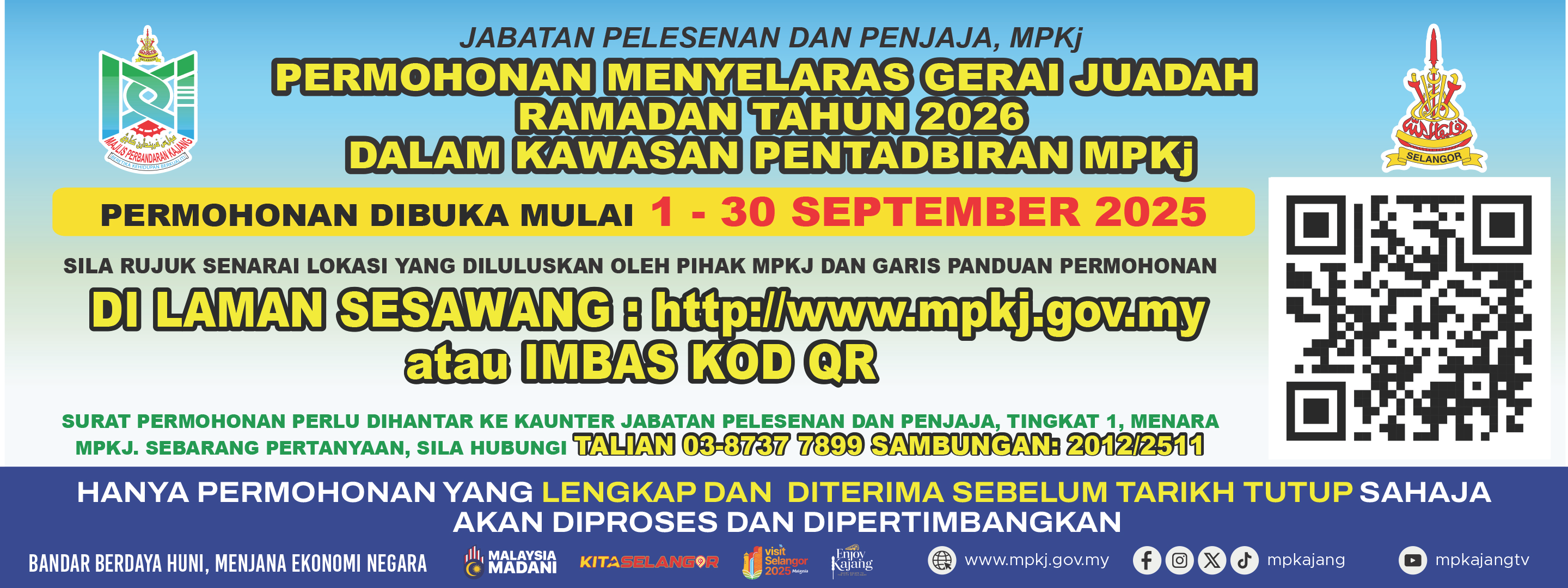 Permohonan Menyelaras Gerai Juadah Ramadan 2026