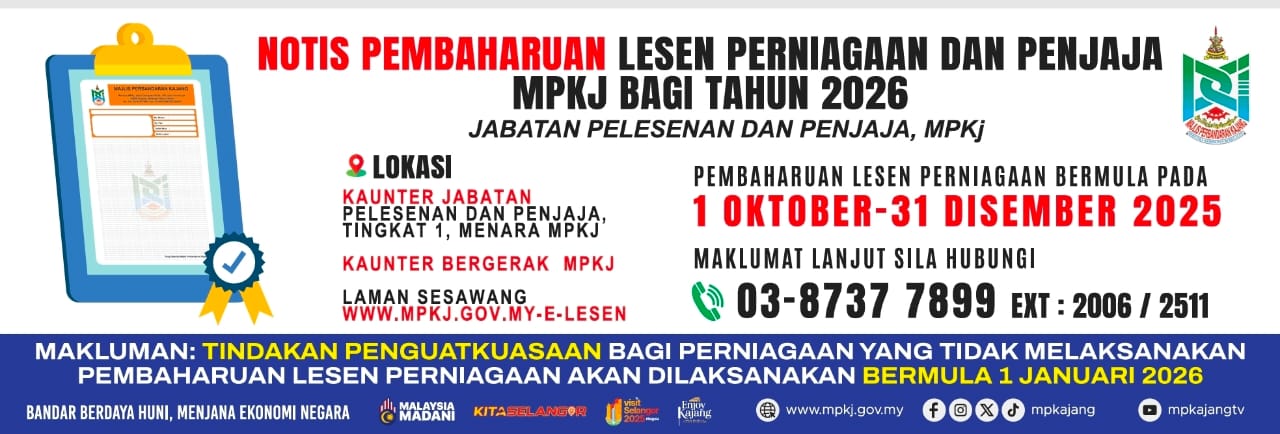 Pembaharuan Lesen Perniagaan dan Penjaja 2026