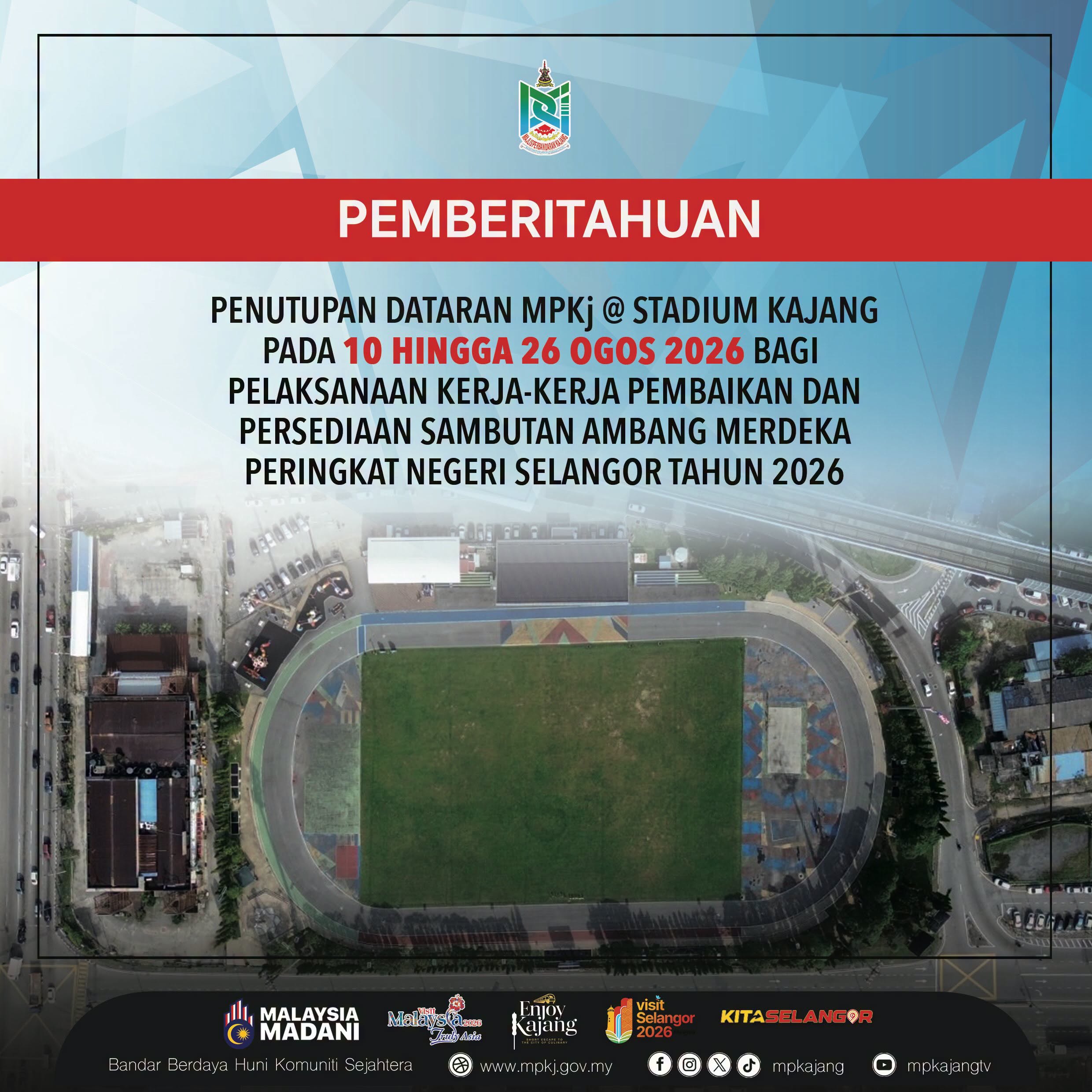 Popup Penutupan Dataran MPKj Stadium Kajang