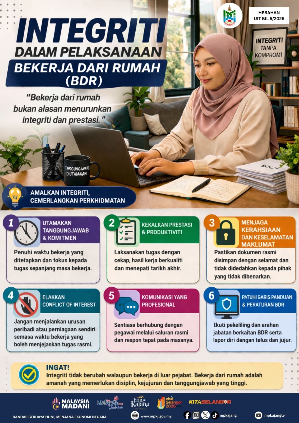 Integriti Dalam Pelaksanaan Bekerja Dari Rumah (Bdr)