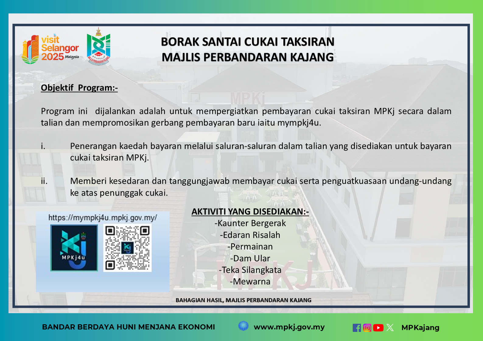 OBJEKTIF PROGRAM BORAK SANTAI